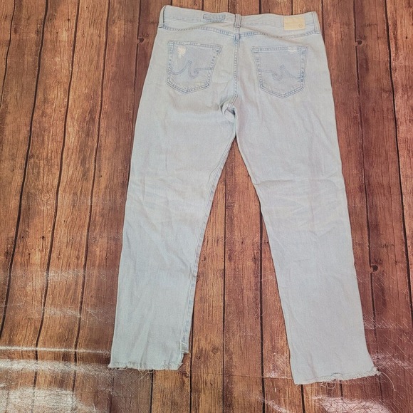 Adriano Goldschmied Womens Jeans 30 Ex-Boyfriend Slim Slouchy Raw Hem Distressed - Picture 10 of 14